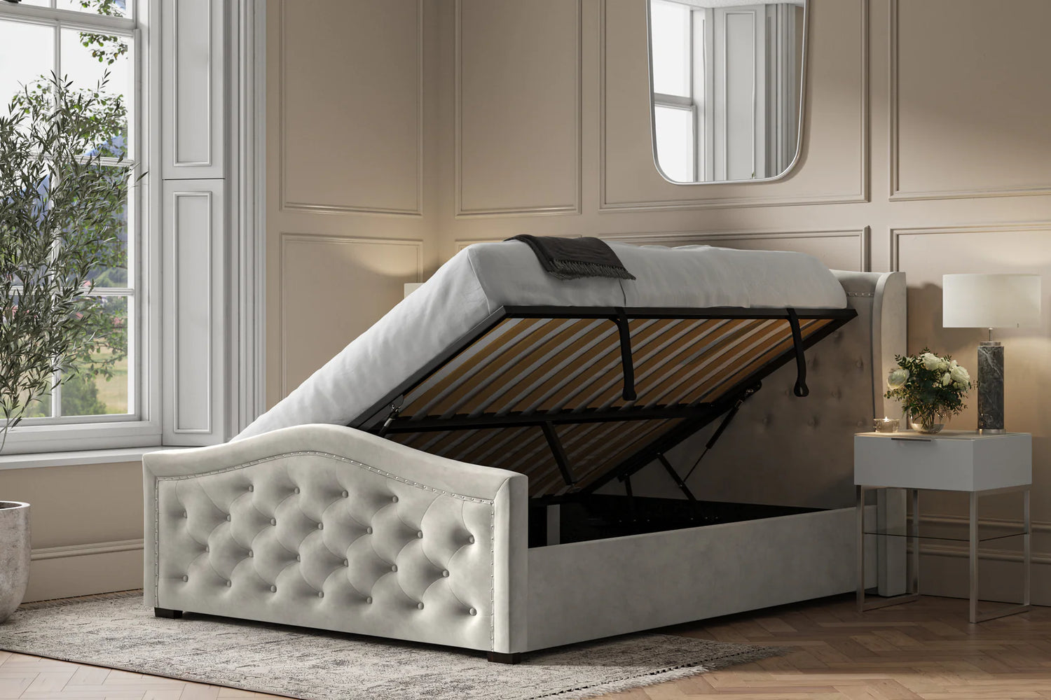 Double Side Lift Ottoman Beds