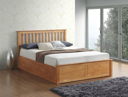 Oak Ottoman Beds