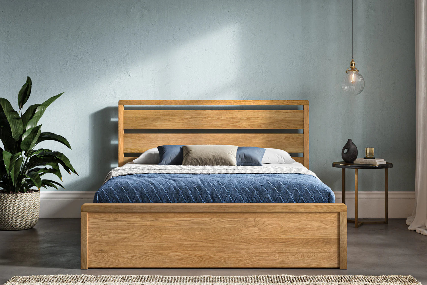 Oak Bed With Mattress