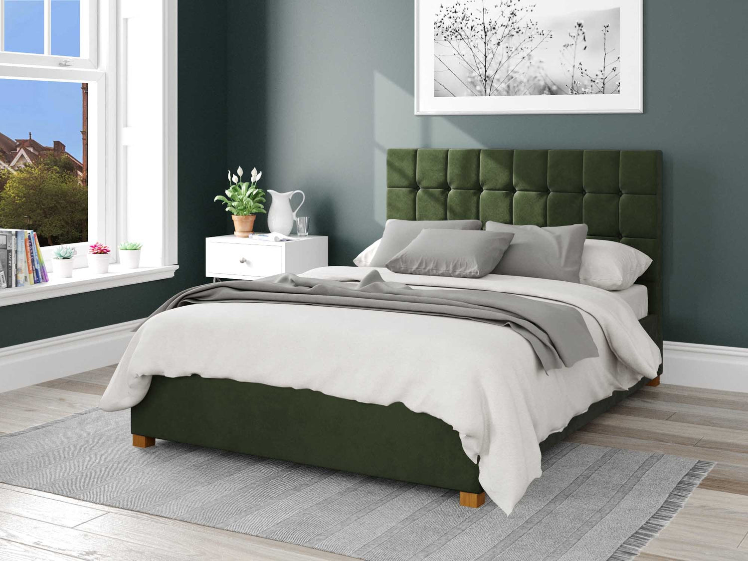 Green Single Beds