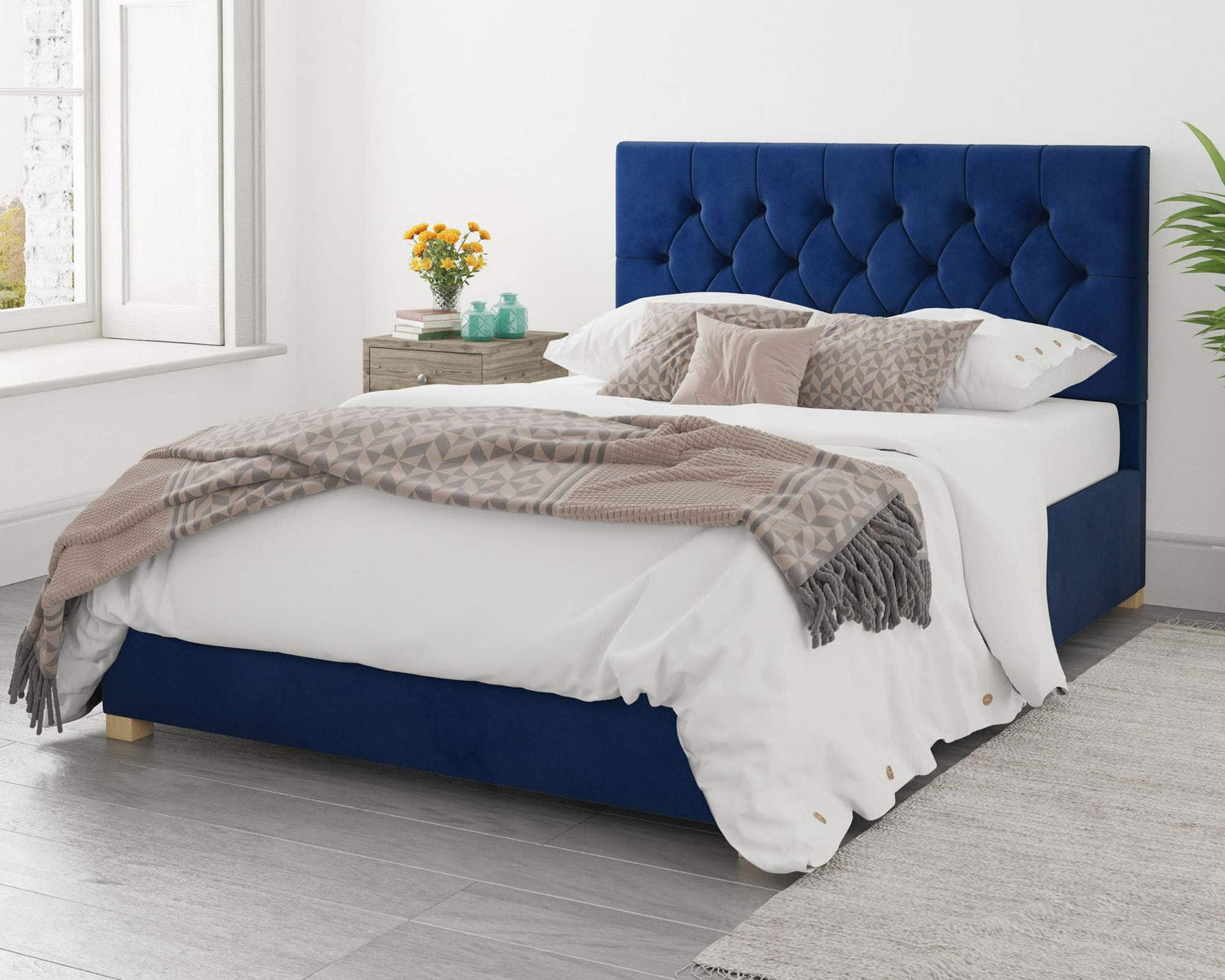 Blue Single Beds