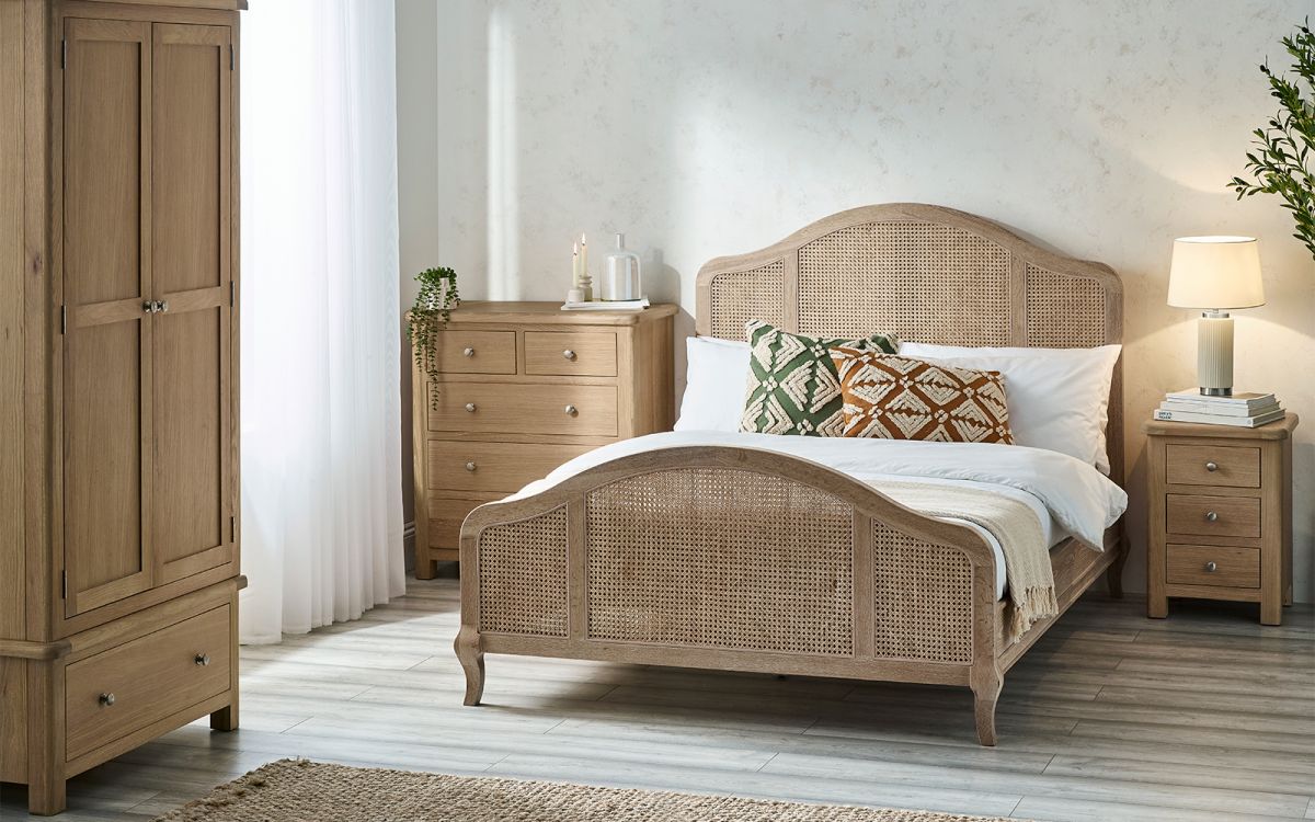 Julian Bowen Fleur Rattan Bed Frame-Better Bed Company