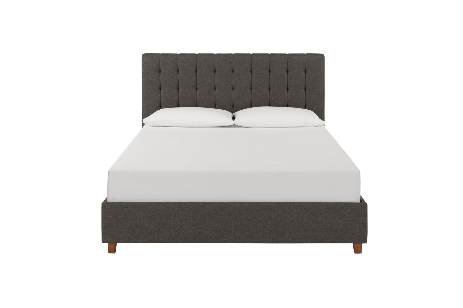 Dorel Home Emily Upholstered Bed Double Grey - Better Bed Company