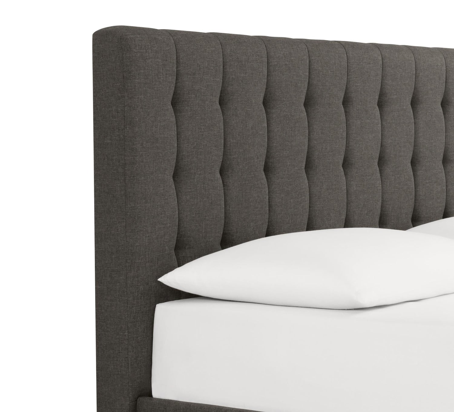 Dorel Home Emily Upholstered Bed Double Grey - Better Bed Company