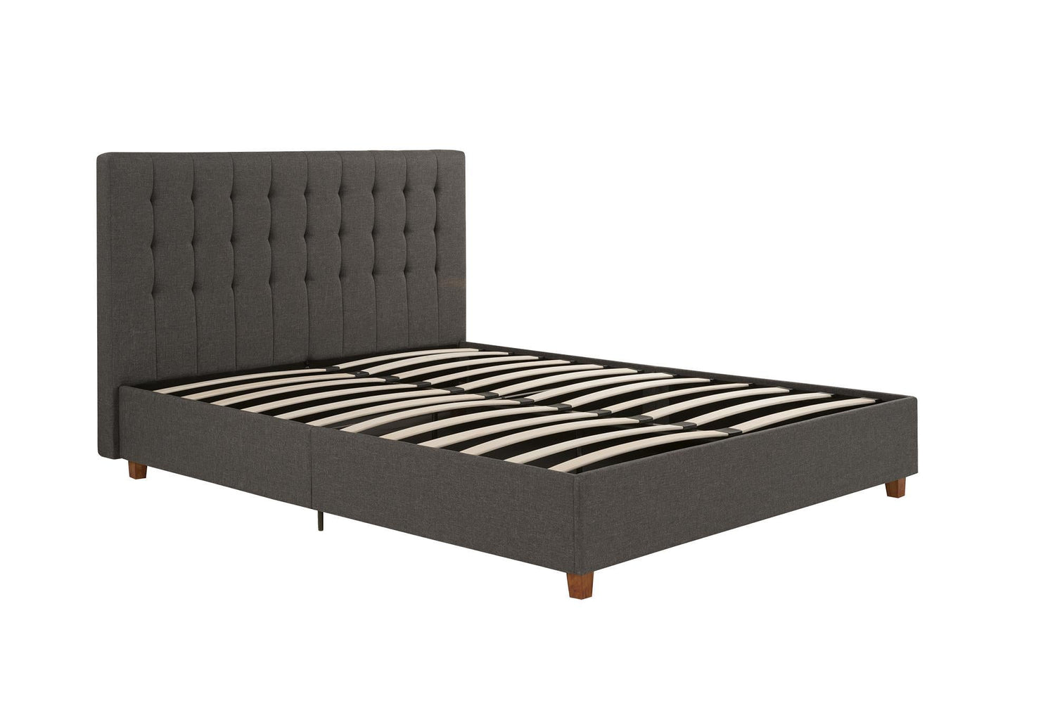 Dorel Home Emily Upholstered Bed Double Grey - Better Bed Company