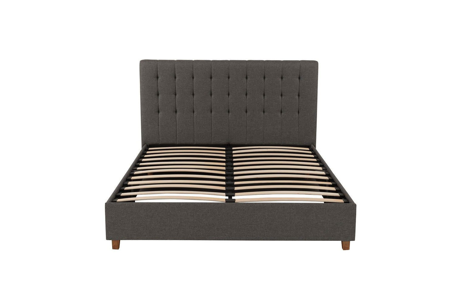 Dorel Home Emily Upholstered Bed Double Grey - Better Bed Company