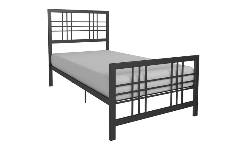 Dorel Home Burbank Metal Bed Single Black - Better Bed Company