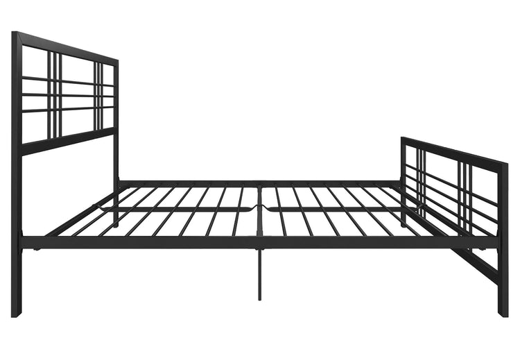 Dorel Home Burbank Metal Bed Double Black - Better Bed Company