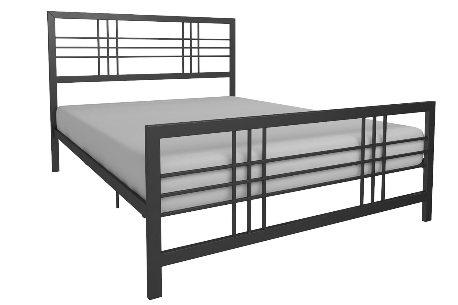 Dorel Home Burbank Metal Bed Double Black - Better Bed Company