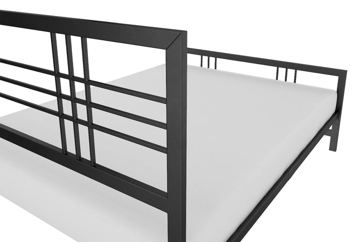 Dorel Home Burbank Metal Bed Double Black - Better Bed Company