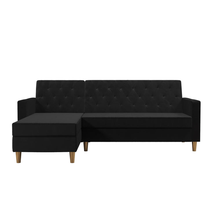 Dorel Home Cosmoliving Liberty Sectional Futon Black - Better Bed Company