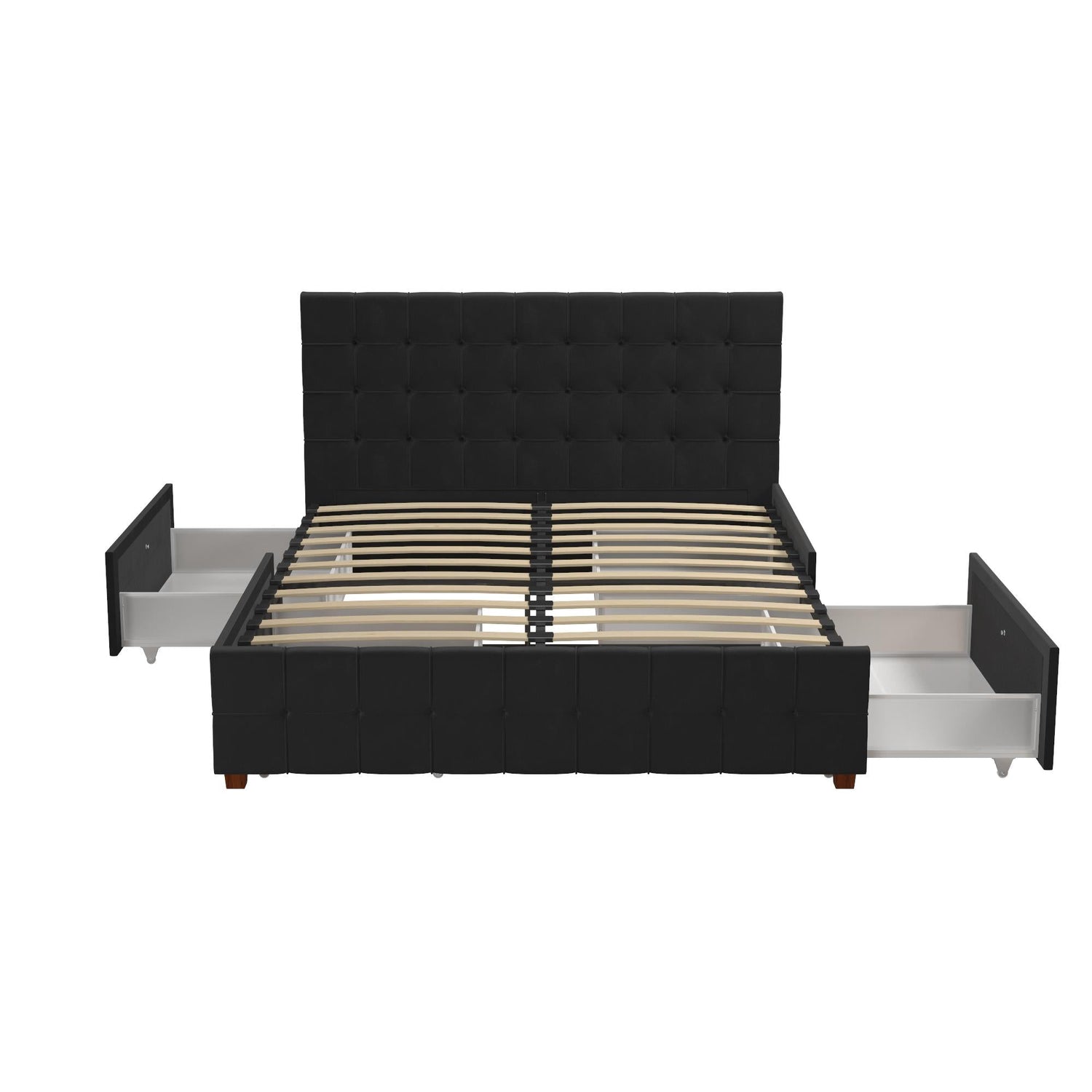 Dorel Home Cosmoliving Elizabeth Bed King Size Black  Front View Image- Better Bed Company