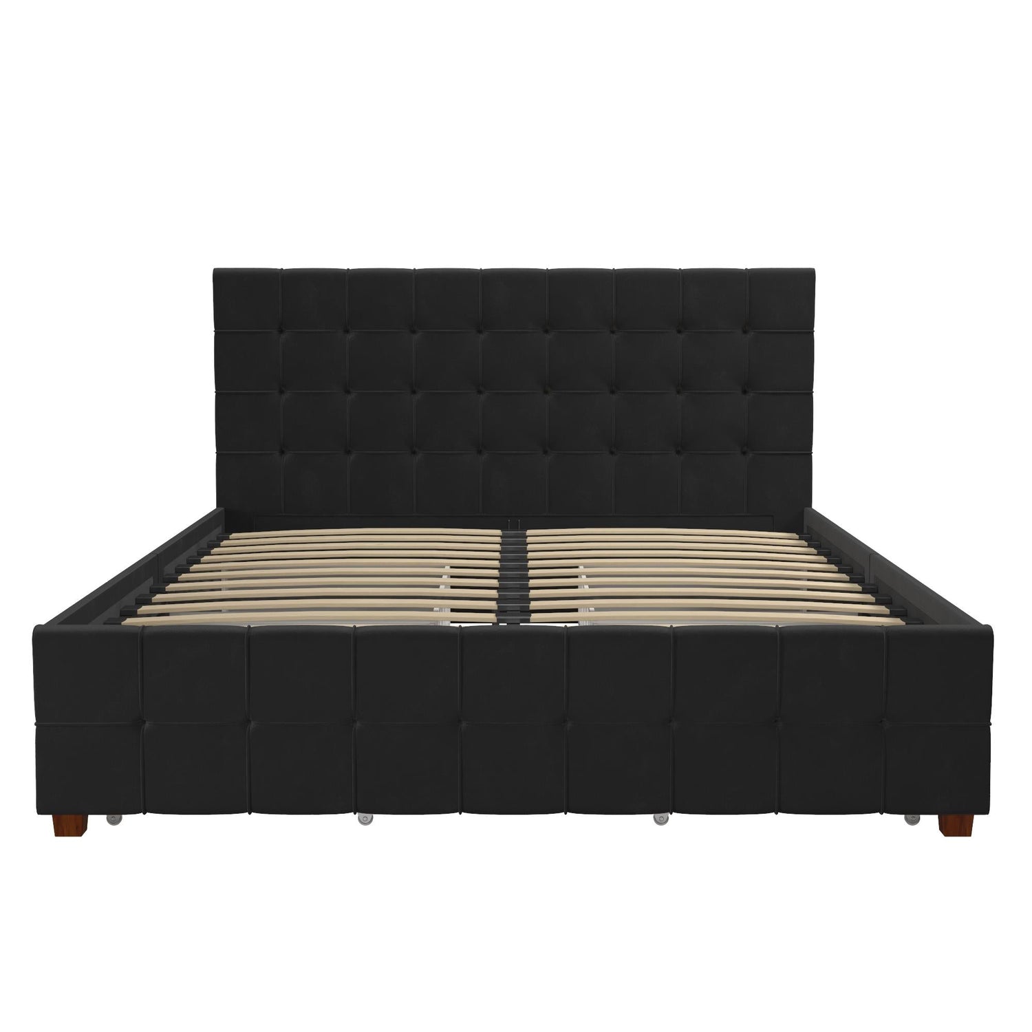 Dorel Home Cosmoliving Elizabeth Bed King Size Black Front View Image- Better Bed Company