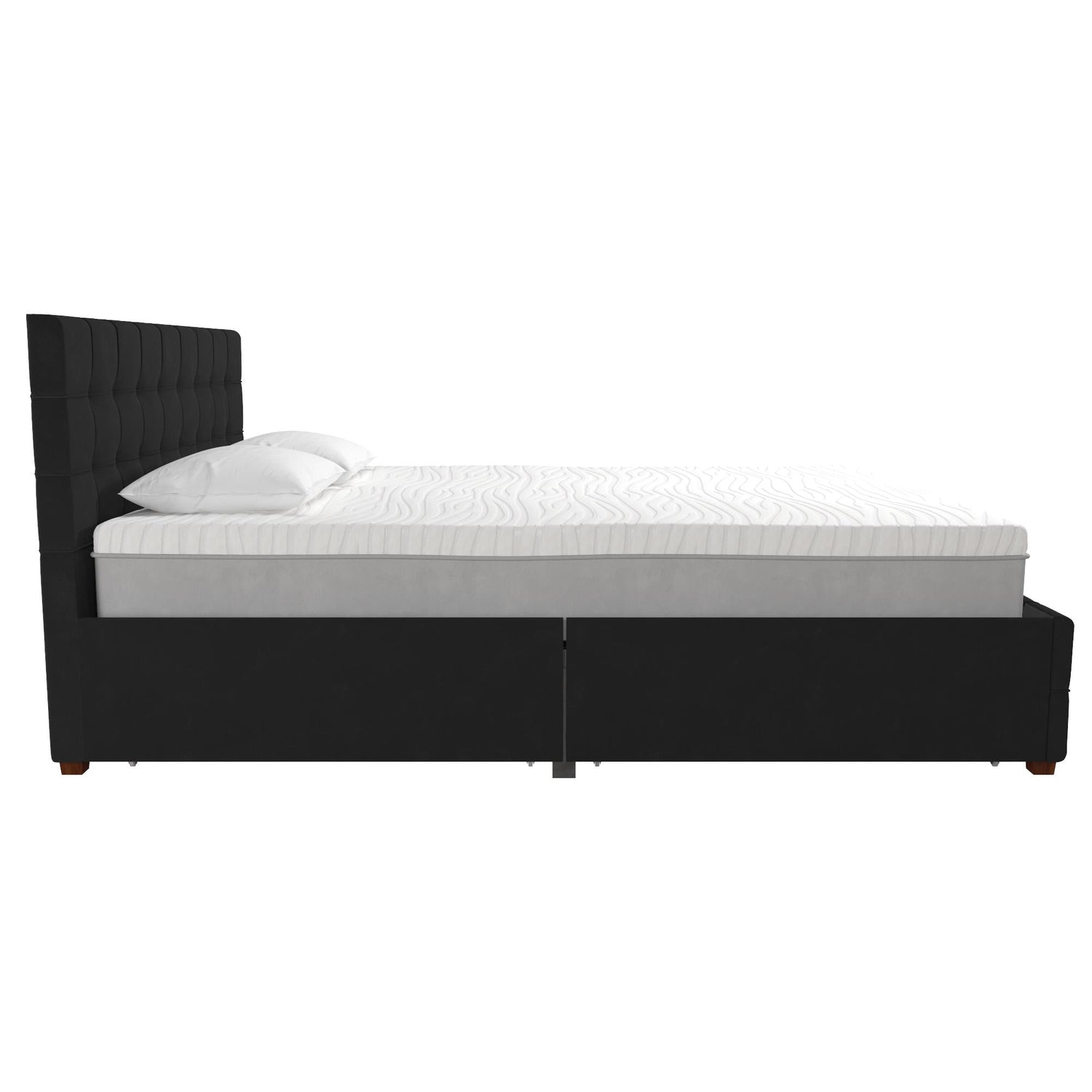 Dorel Home Cosmoliving Elizabeth Bed King Size Black Side View Image- Better Bed Company