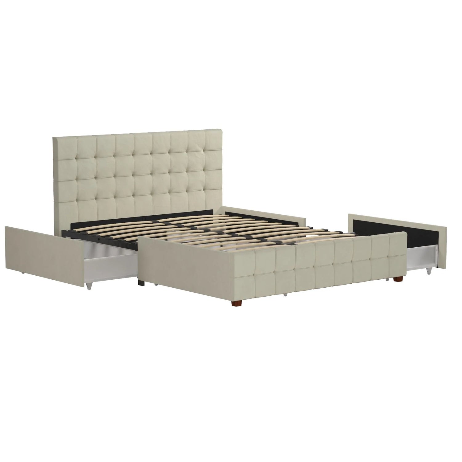 Dorel Home Cosmoliving Elizabeth Bed Double Ivory - Better Bed Company