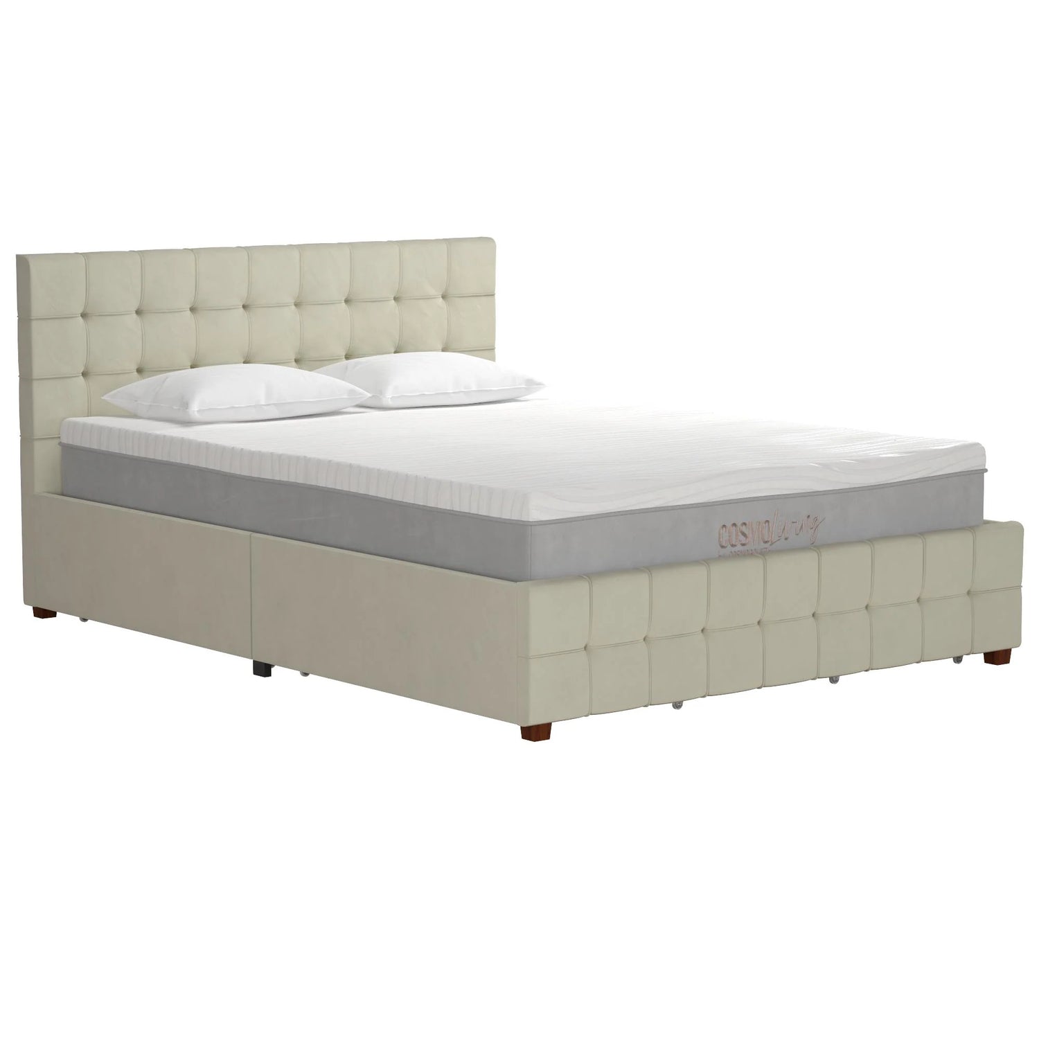 Dorel Home Cosmoliving Elizabeth Bed Double Ivory - Better Bed Company