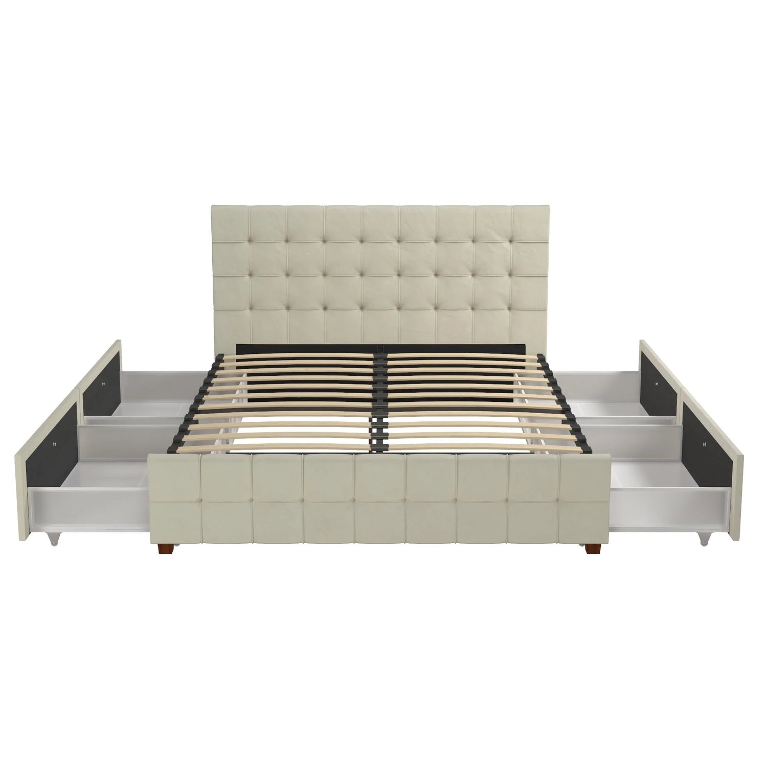 Dorel Home Cosmoliving Elizabeth Bed Double Ivory - Better Bed Company