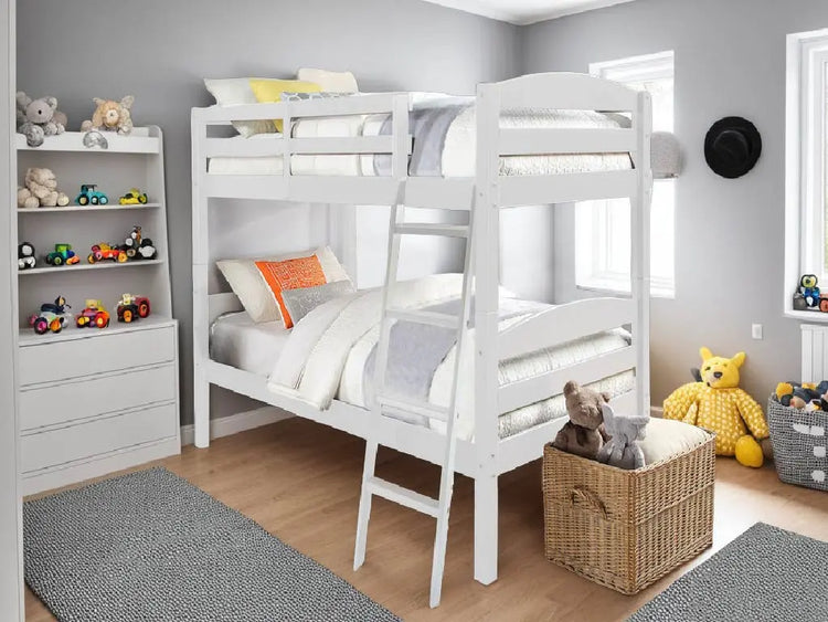 Wholesale Beds Moderna Bunk Bed White-Better Bed Company