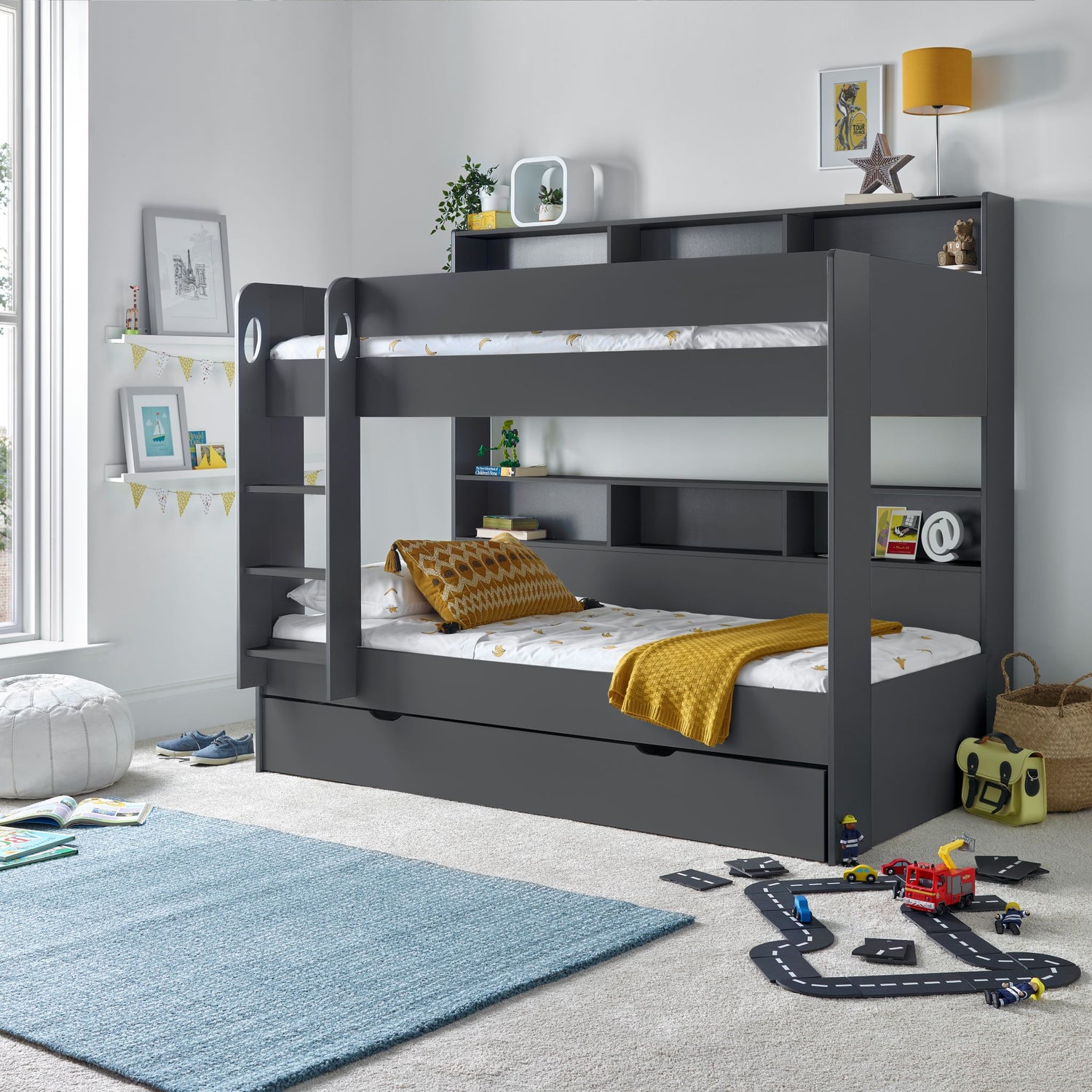 Bedmaster Oliver Bunk Bed Grey-Better Bed Company