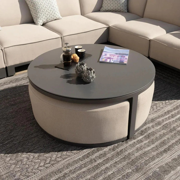 Maze Ibiza Small Corner Sofa Set With Square Coffee Table