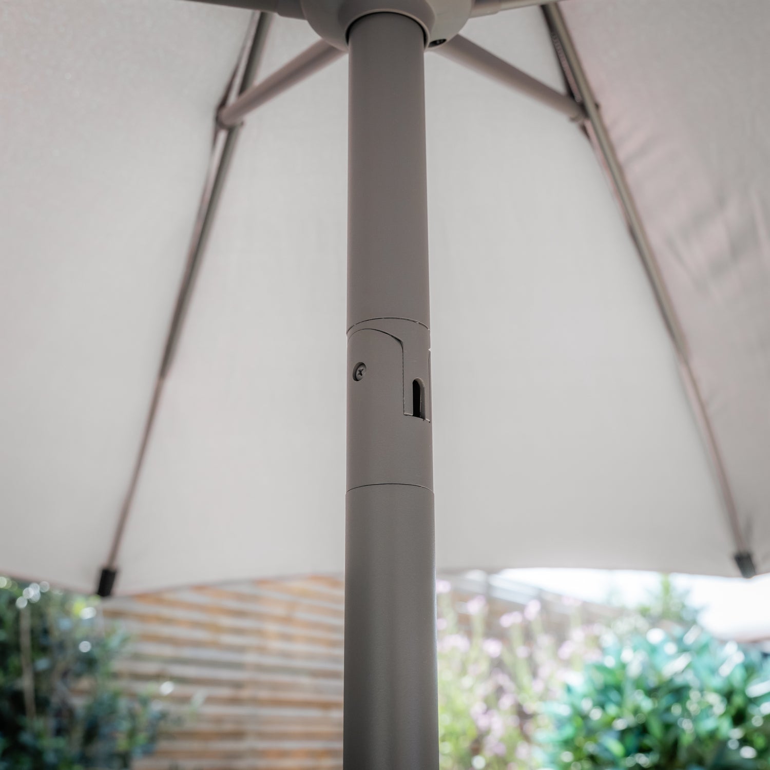 Maze Capri 2.7m Round Parasol Angled Canopy Position-Better Bed Company