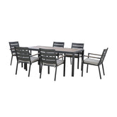 Maze Vancouver 6 Seat Dining Set-Better Bed Company