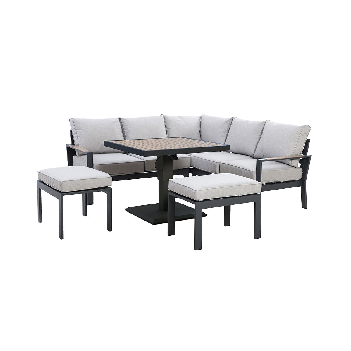 Maze Vancouver Small Sofa Dining Set with Rising Table & 2 Stools-Better Bed Company