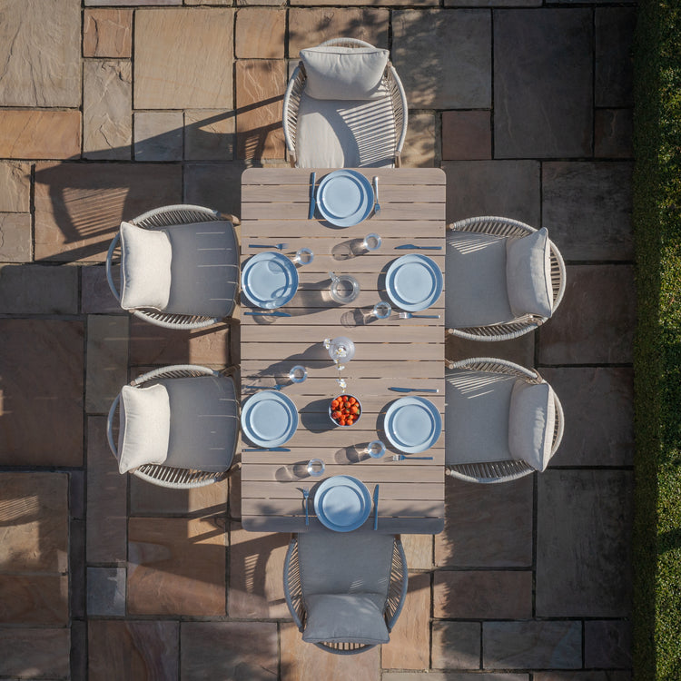 Maze Havana 6 Seat Dining Set - Birdseye - Better Bed Company