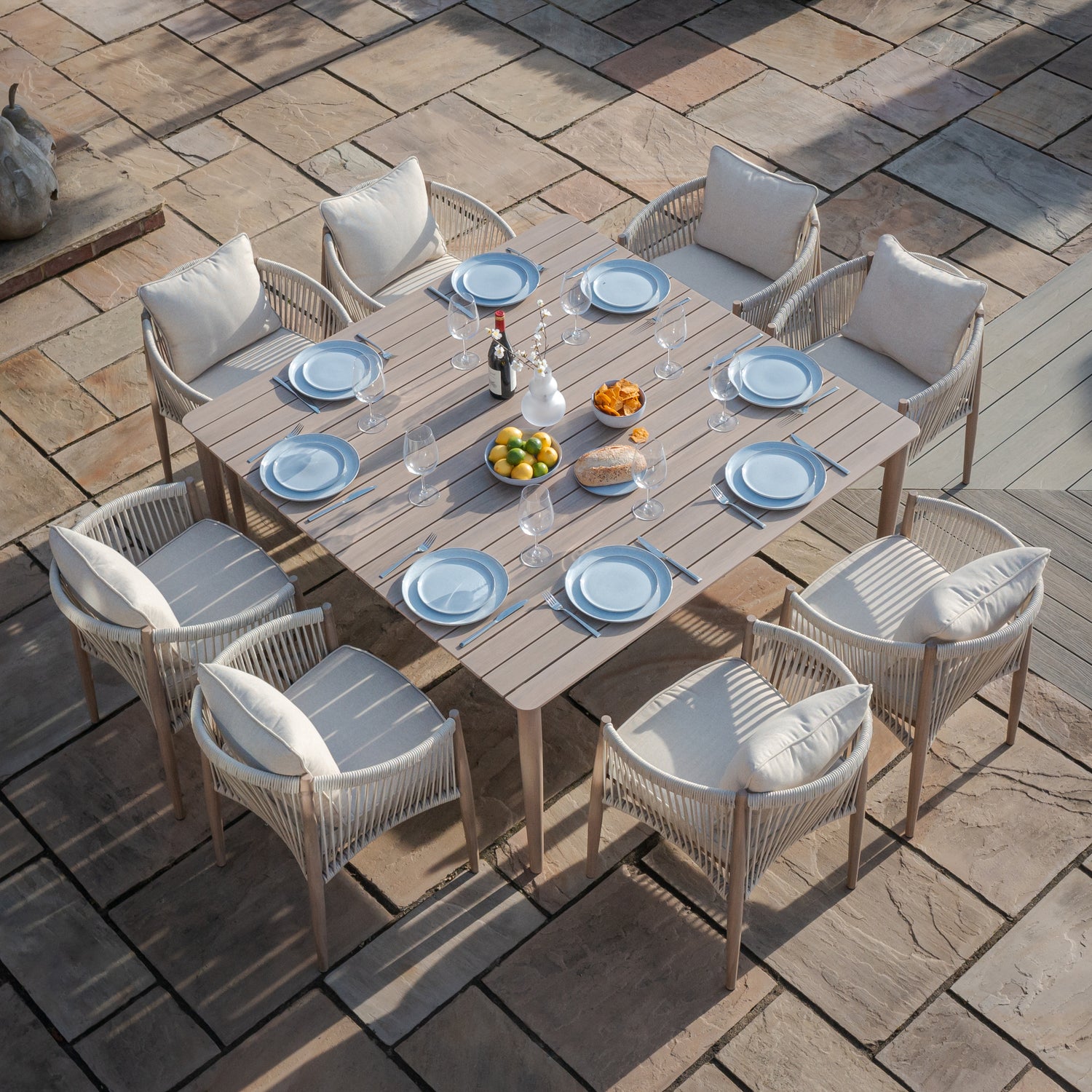 Maze Havana 8 Seat Dining Set - Birdseye - Better Bed Company