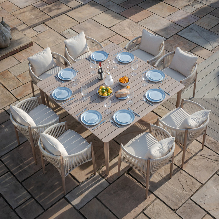 Maze Havana 8 Seat Dining Set - Birdseye - Better Bed Company