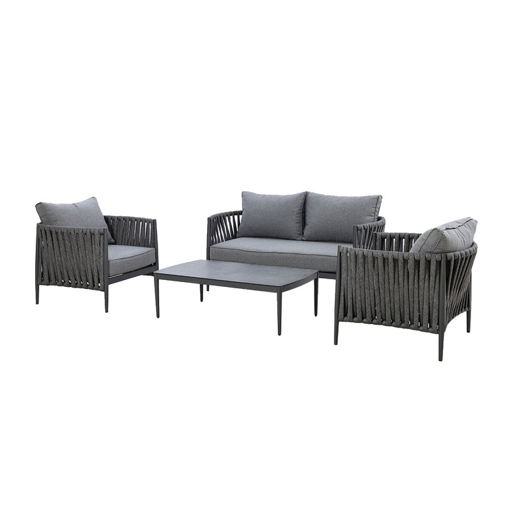 Maze Milan Rope Weave 2 Seat Sofa Set