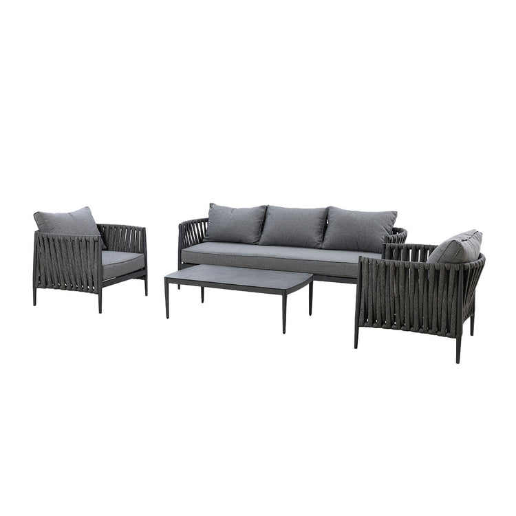 Maze Milan Rope Weave 3 Seat Sofa Set