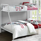 Dorel Home Bunk Bed Single Over Double White - Better Bed Company