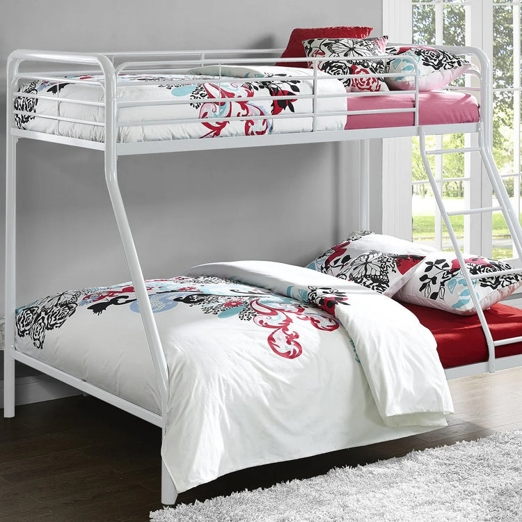 Dorel Home Bunk Bed Single Over Double White - Better Bed Company