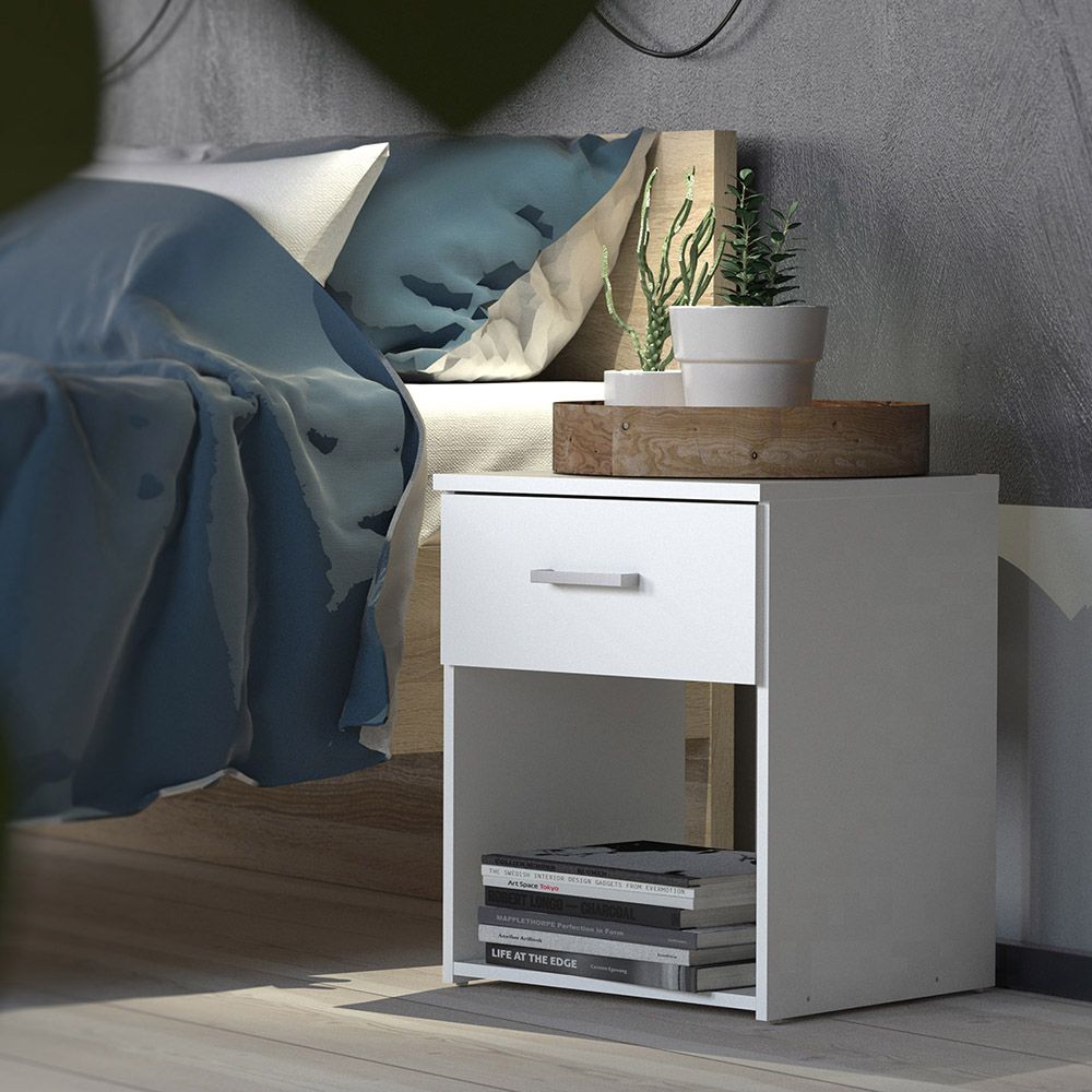 Better Magna Bedroom Furniture Set White Bedside-Better Bed Company