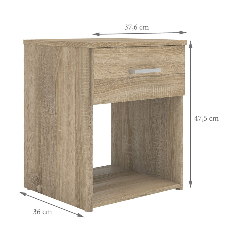 Furniture To Go Space Bedside 1 Drawer Dimensions-Better Bed Company