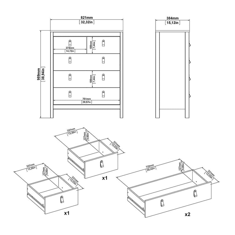 Better Stella Bedroom Furniture Set Chest Dimensions-Better Bed Company