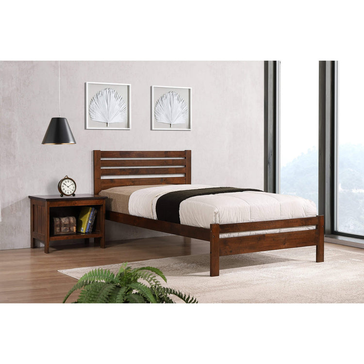 Heartlands Furniture Astley Solid Hardwood Bed-Oak-Better Bed Company