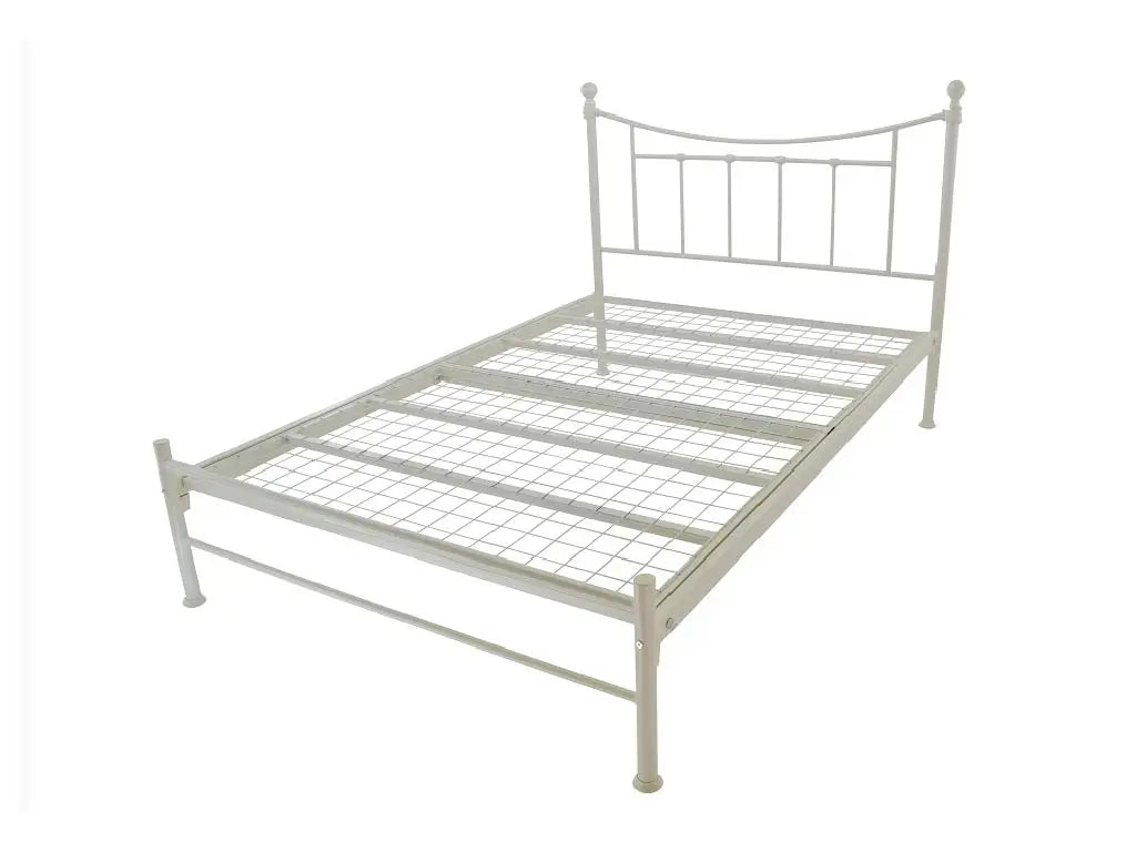 Wholesale Beds Bristol Metal Bed Ivory-Better Bed Company