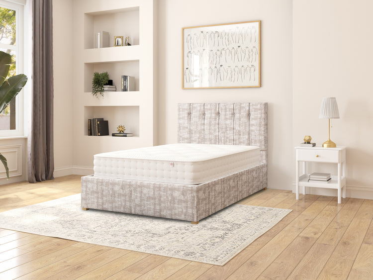 Ederle Velvet Ottoman Bed