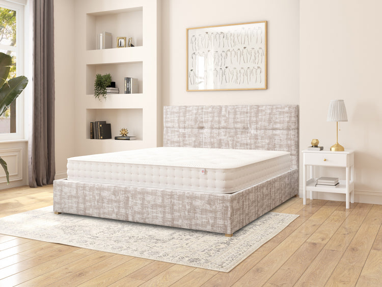 Dean Velvet Ottoman Bed