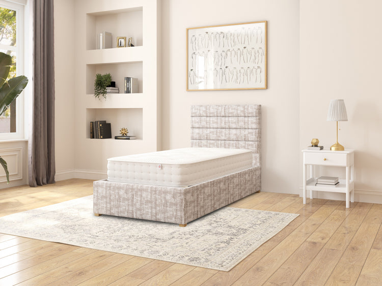 Switzer Velvet Ottoman Bed