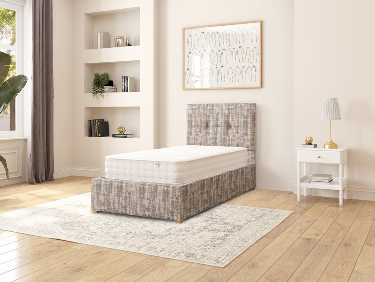 Dean Velvet Ottoman Bed