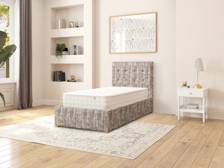 Edwards Velvet Ottoman Bed