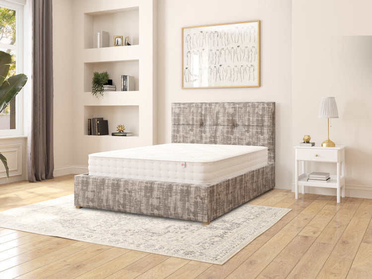 Dean Velvet Ottoman Bed