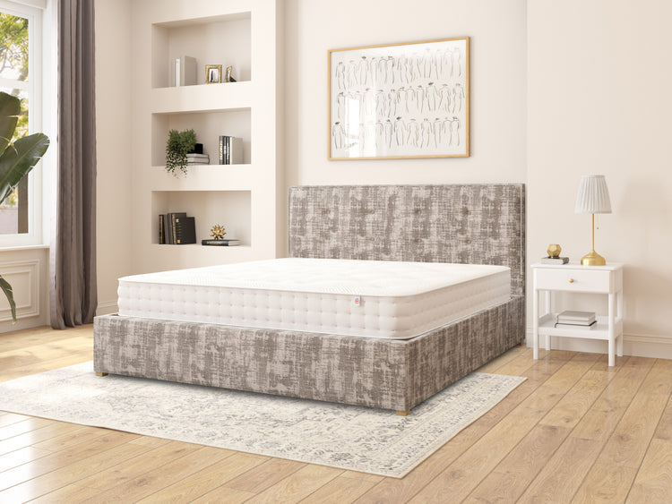 Edwards Velvet Ottoman Bed