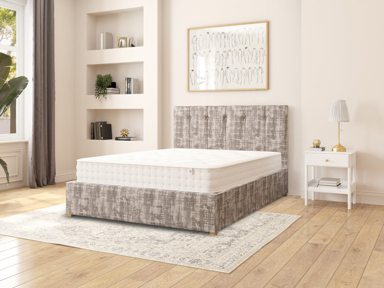 Ederle Velvet Ottoman Bed