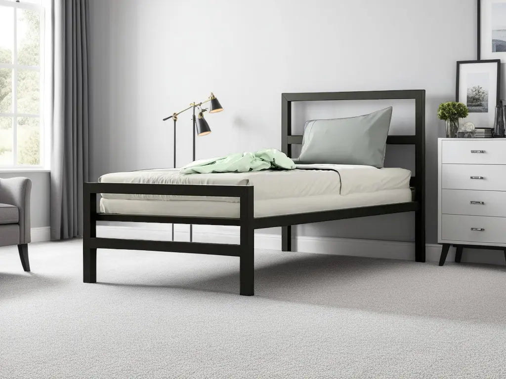 Wholesale Beds Eaton Metal Bed Frame Black-Better Bed Company