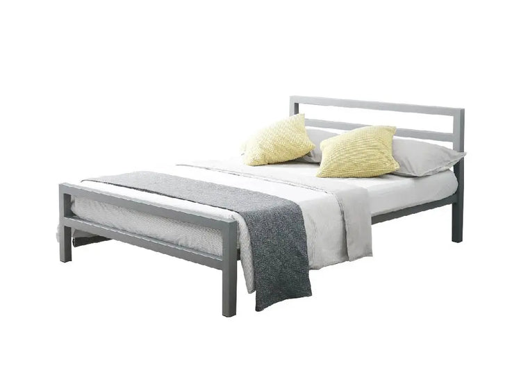 Wholesale Beds Eaton Metal Bed Frame Grey-Better Bed Company