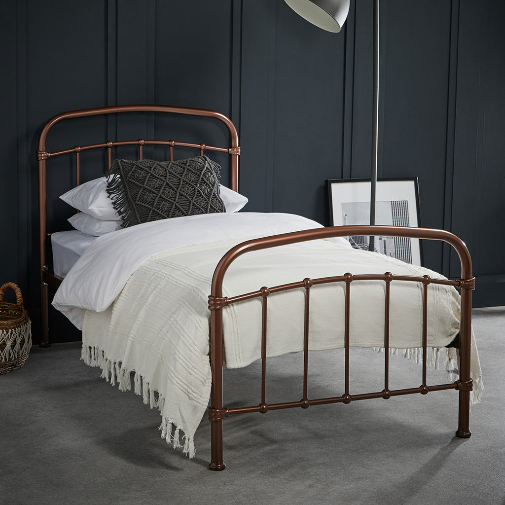 LPD Halston Metal Bed Frame Copper-Better Bed Company